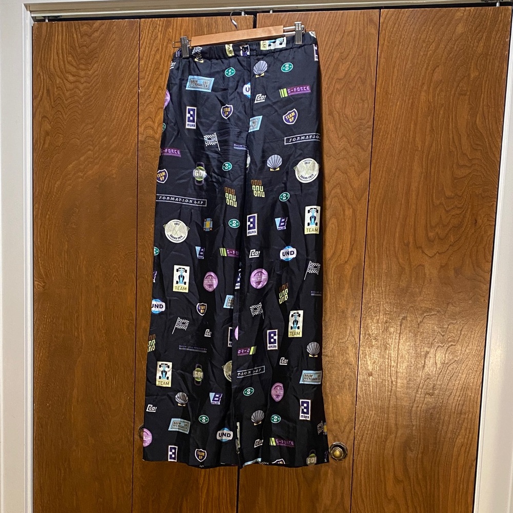 Silk Wide Leg Pants